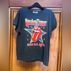 Anthropologie LETLUV Rolling Stones 1981 USA tour graphic T-shirt Large L USA